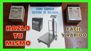 COMO CAMBIAR BATERÍA DE BALANZA ELECTRÓNICA [upl. by Rehpotsirhk]