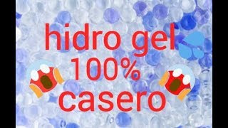 Hidrogel 100 casero [upl. by Somerville]