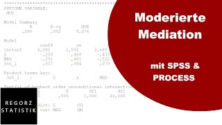 Moderierte Mediation mit PROCESS Ausführen und interpretieren [upl. by Hserus]