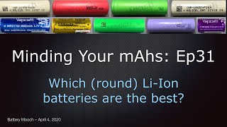 Minding Your mAhs Ep031 – Which 186502070021700 LiIon batteries are the best [upl. by Ybsorc]