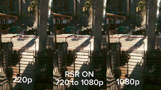 Difference between native and RSR Radeon Super Resolution [upl. by Materse]