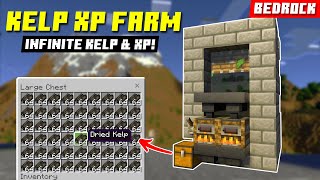 120 EASY onetick Kelp XP Farm Minecraft Bedrock [upl. by Guenzi]