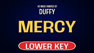 Duffy  Mercy  Karaoke Lower Key [upl. by Chadd]