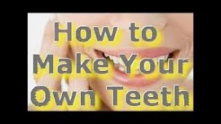 How To Make Your Own False Teeth  Make Dentures at Home [upl. by Tnias]