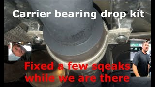 2019 Tacoma Carrier drop kit Removes driveline vibration after lift Fixed a squeak while also [upl. by Chaing471]