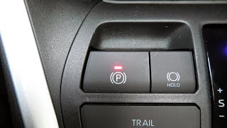 Toyota RAV4 20192025 How To Set And Release Electric Parking Brake In Automatic And Manual Mode [upl. by Aehsrop]