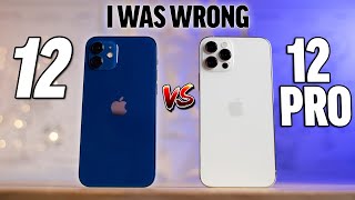 iPhone 12 vs 12 Pro RealWorld Differences after 1 Week [upl. by Millford630]