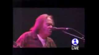 SOUTHERN MAN  Neil Young  Live 2000  LYRICS  Crosby Stills Nash amp Young [upl. by Atiuqel]