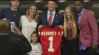 RAW Chiefs introduce newly drafted QB Patrick Mahomes [upl. by Anette69]