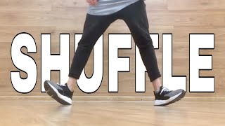 HOW TO SHUFFLE DANCE  TUTORIAL  BASIC STEPS  ШАФЛ  2018 [upl. by Shell]