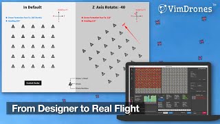 From Designer to Real Flight  Vimdrones Drone light show Flight Setup Tutorial [upl. by Mapel945]