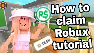 How To Claim Your Robux On Roblox Group Funds roblox Group [upl. by Lodovico923]