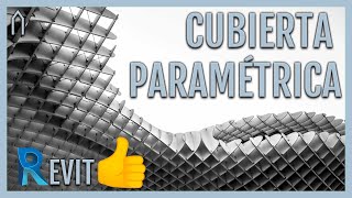 📢 CUBIERTA PARAMÉTRICA📢 en REVIT  Paneles Adaptativos [upl. by Anytsirk]