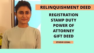 Relinquishment Deed Stamp Duty Registration Power of Attorney Gift Deed [upl. by Nonnair]