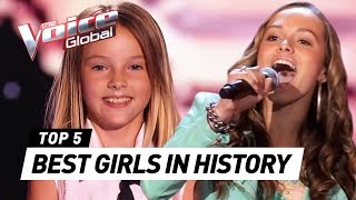 The BEST FEMALE Blind Auditions in The Voice Kids history [upl. by Jeannette]