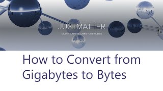 How to Convert from Gigabytes to Bytes [upl. by Culhert723]