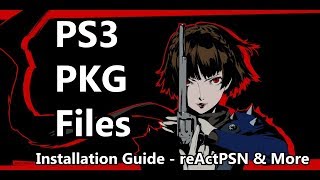 Installing PKG Files on a CFW PS3 reActPSN Guide [upl. by Annaeiluj]