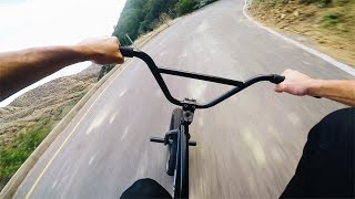 Intense BMX Hill Bomb  Top Speed No Brakes [upl. by Emiolhs]