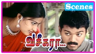 Vaseegara Tamil Movie  Scenes  Sneha asks Vijay to marry her  Sneha warns Vijay [upl. by Arahsal]