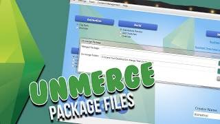 HOW TO UNMERGE PACKAGE FILES  The Sims 4  Sims 4 Studio [upl. by Lydia195]