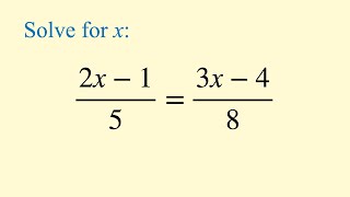 Equations with Fractions  GCSE Mathematics [upl. by Nrubloc]