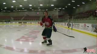 Skating Forwards to Backwards Transitions  How To Hockey [upl. by Ecitnirp]