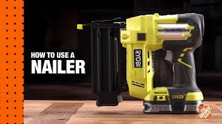 How To Use A Nail Gun A DIY Digital Workshop  The Home Depot [upl. by Viddah]