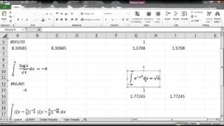 Numerical integration examples in Excel [upl. by Yauq]