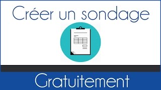 Comment créer un sondage gratuitement  faire des enquêtes [upl. by Elson]