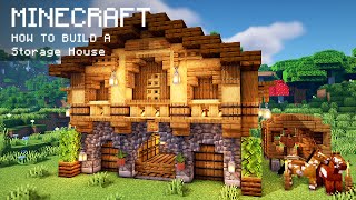 Minecraft How To Build a Storage House [upl. by Anir]