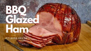 BBQ Smoked Ham Recipe  Pit Boss Pellet Smoker [upl. by Noiramed]