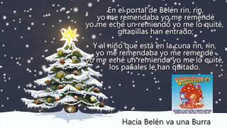 Hacia Belén Va una Burra con Letra [upl. by Marek]