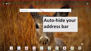 Auto hide your address bar of Microsoft Edge [upl. by Gram737]