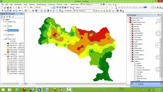 interpolation Analysis Using ArcGIS [upl. by Gnok520]