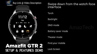 Amazfit GTR 2  Setup amp Features Demo  GTR2 GTS 2 GTS2 Review Hands On [upl. by Aremus]