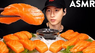 ASMR RAW SALMON MUKBANG No Talking EATING SOUNDS  Zach Choi ASMR [upl. by Cami920]