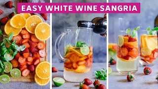 Easy White Wine Sangria Recipe [upl. by Cut]