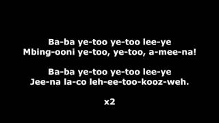 Baba Yetu Phonetic Lyrics for English speakers [upl. by Avik]