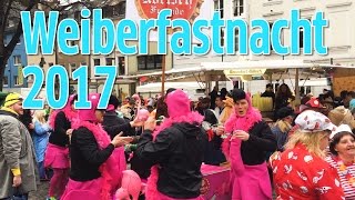 Karneval 2017 So schön war Weiberfastnacht in Köln [upl. by Selie896]