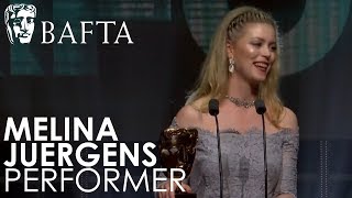 Melina Juergens wins Performer  BAFTA Games Awards 2018 [upl. by Spieler435]