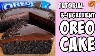 3Ingredient Oreo Cake tutorial Shorts [upl. by Berners]