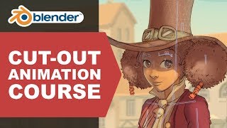 Cutout animation in Blender  Lesson 1 [upl. by Freeman]