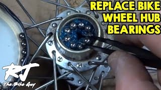 How To Replace Bike Wheel Hub Bearings [upl. by Cuda]