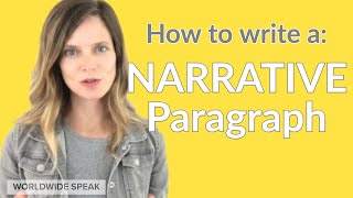 How to Write a Narrative Paragraph  English Writing Skills  2020 [upl. by Celestyna217]