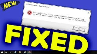 KernelBasedll Fix Windows 7 \ 8 \ 10  How to fix kernelbasedll error windows 10 Appcrash Error [upl. by Leuamme]