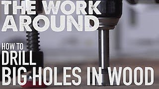 The Work Around How to Drill Big Holes Into Wood  HGTV [upl. by Faxon]