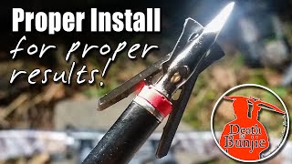 How to Properly Install the Rage CROSSBOW Hypodermic Broadhead [upl. by Leryt886]