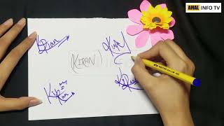 Kiran Name Signature  Handwritten Signature Style for Kiran Name [upl. by Chemush]