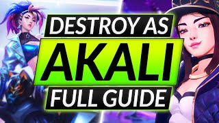 ULTIMATE AKALI GUIDE for Season 11  INSANE Tricks Combos and Builds  LoL Champion Tips [upl. by Corder]