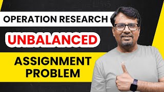 Assignment Problem  Hungarian Method  Unbalanced Assignment Problem [upl. by Ellehsem442]